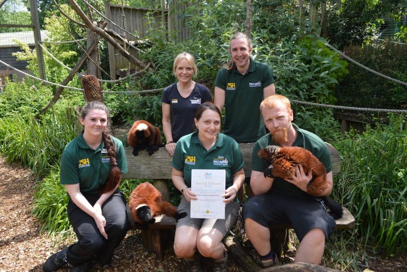 Zoo keepers at Paradise Wildlife Park 